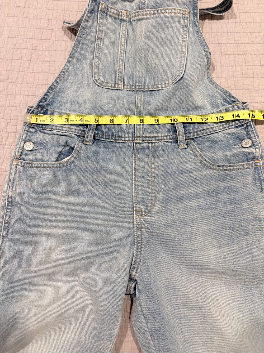 Old Navy Light Blue Denim Overalls - Picture 6 of 9